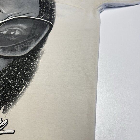 Vintage Mac Dre Rap Tee T Shirt Mens 4XL Tall White All Over Print Big Head Y2K - Picture 9 of 16